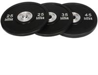 InTek Strength Armor Series Urethane Bumper Plates - Black