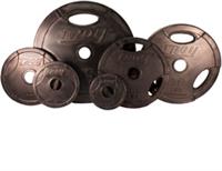 Troy Rubber Encased Interlocking Olympic Grip Weights