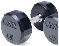 Troy Rubber Encased 12 Sided Dumbbells