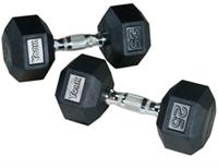 York Rubber Hex Dumbbells