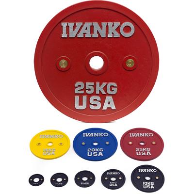IVANKO CBPP Calibrated Olympic Powerlifting Plate Set