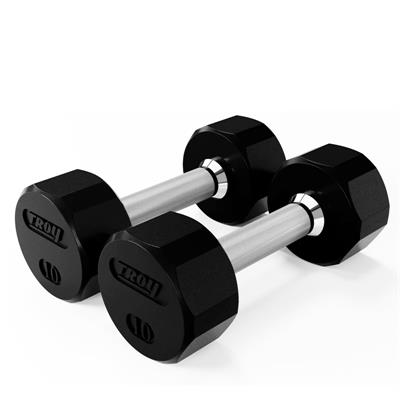 Troy Rubber Encased 12 Sided Dumbbells Troy Rubber Encased 12 Sided Dumbbells