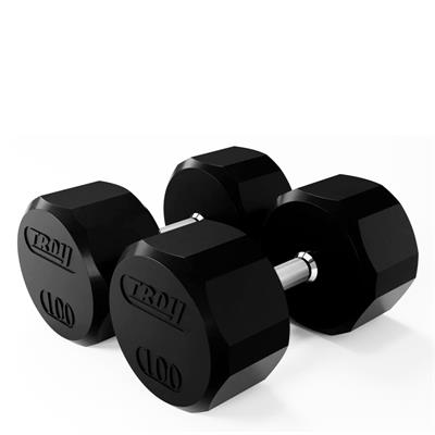 Troy Rubber Encased 12 Sided Dumbbells Troy Rubber Encased 12 Sided Dumbbells