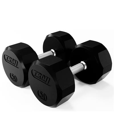 Troy Rubber Encased 12 Sided Dumbbells Troy Rubber Encased 12 Sided Dumbbells