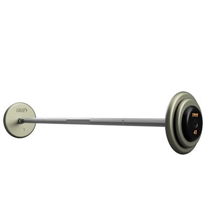 Troy Pro Style Gray Barbell Rubber End Cap Set