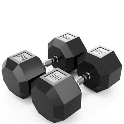 Troy VTX 8 Sided Rubber Encased Dumbbells