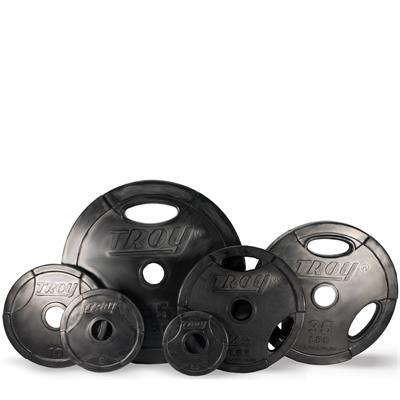 Troy Rubber Encased Interlocking Grip Plate Set - 255LB