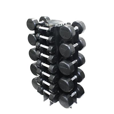 Troy Rubber Encased 12 Sided Dumbbell Set