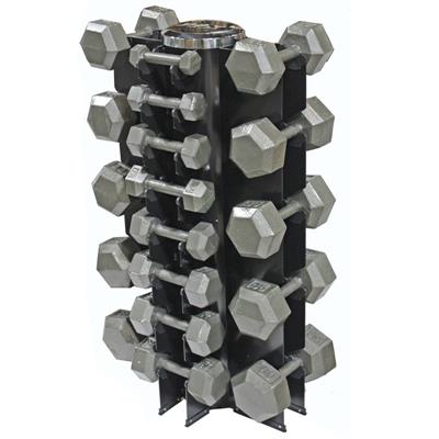 Troy USA Sports Iron Hex Dumbbell Set - 3 to 50LB with Rack Troy USA Sports Iron Hex Dumbbell Set - 3 to 50LB with Rack