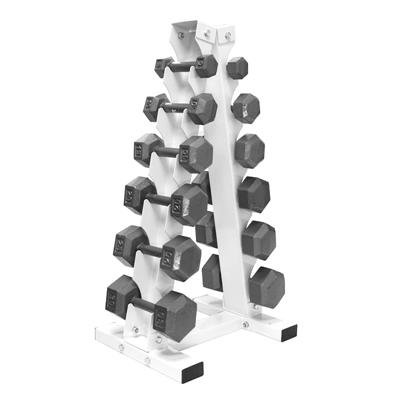 Troy USA Sports Iron Hex Dumbbell Set - 5 to 30LB with Rack Troy USA Sports Iron Hex Dumbbell Set - 5 to 30LB with Rack