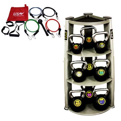 Troy VTX Club Kettlebell Pack with Rack and X-Bands