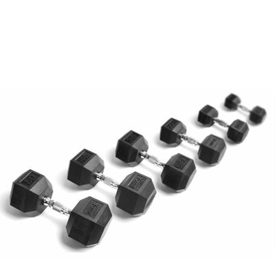 York Rubber Hex Dumbbells