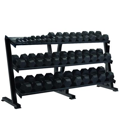 York Professional Hex Tray Dumbbell Rack 3 Tier