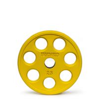 IVANKO ROEZH Rubber E-Z Lift Olympic Plates - 25LB Yellow