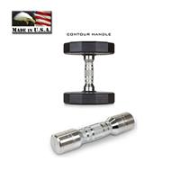 IRON GRIP Urethane Dumbbell Contour Handle