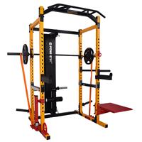 Powertec Power Rack Shown with Optional Attachments