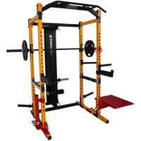 Powertec Power Rack Shown with Optional Attachments