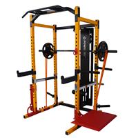 Powertec Power Rack Shown with Optional Attachments