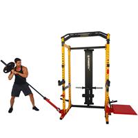 Powertec Power Rack Shown with Optional Attachments
