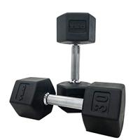 TKO 804SXR 6 Sided Rubber Encased Dumbbell