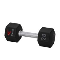 TKO 816TXU-A10 6 Sided Urethane Encased Tri Grip Dumbbell