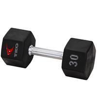 TKO 816TXU-A10 6 Sided Urethane Encased Tri Grip Dumbbell