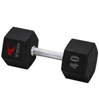 TKO 816TXU-A10 6 Sided Urethane Encased Tri Grip Dumbbell