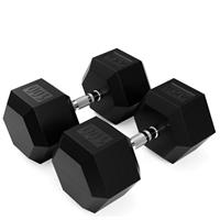 Troy USA Sports 6 Sided Rubber Encased Dumbbells