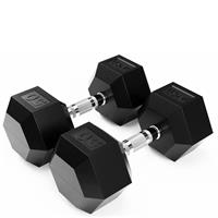 Troy USA Sports 6 Sided Rubber Encased Dumbbells