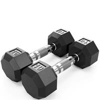Troy VTX 8 Sided Rubber Encased Dumbbells