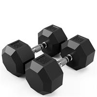 Troy VTX 8 Sided Rubber Encased Dumbbells