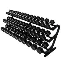 Troy USA Sports 6 Sided Rubber Encased Hex Dumbbells