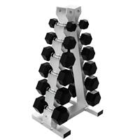 Troy USA Sports 6 Sided Rubber Encased Hex Dumbbells