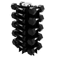 Troy USA Sports 6 Sided Rubber Encased Hex Dumbbells