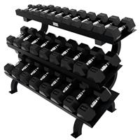Troy USA Sports 6 Sided Rubber Encased Hex Dumbbells