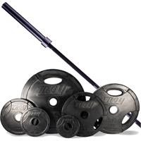 Troy Rubber Encased Interlocking Olympic Grip Weight Set