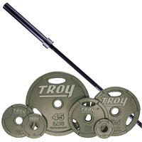 Troy Machined Interlocking Olympic Grip Weight Set