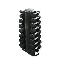 Troy Rubber Encased 12 Sided Dumbbell Set