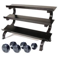 Troy Rubber Encased 12 Sided Dumbbell Set