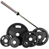 Troy VTX GO-VR Rubber Encased Olympic Grip Weight Set