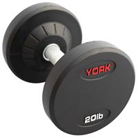 York Pro Style Rubber Encased Dumbbells