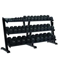 York Professional Hex Tray Dumbbell Rack 3 Tier