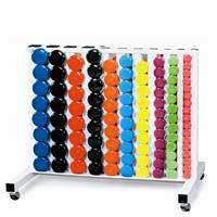 York Vinyl Fitbells Club Pack with Rack